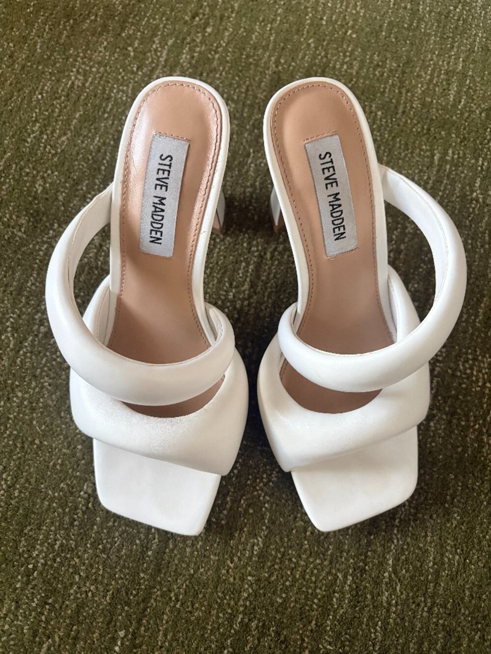 STEVE MADDEN Kloss Tubular White Heels